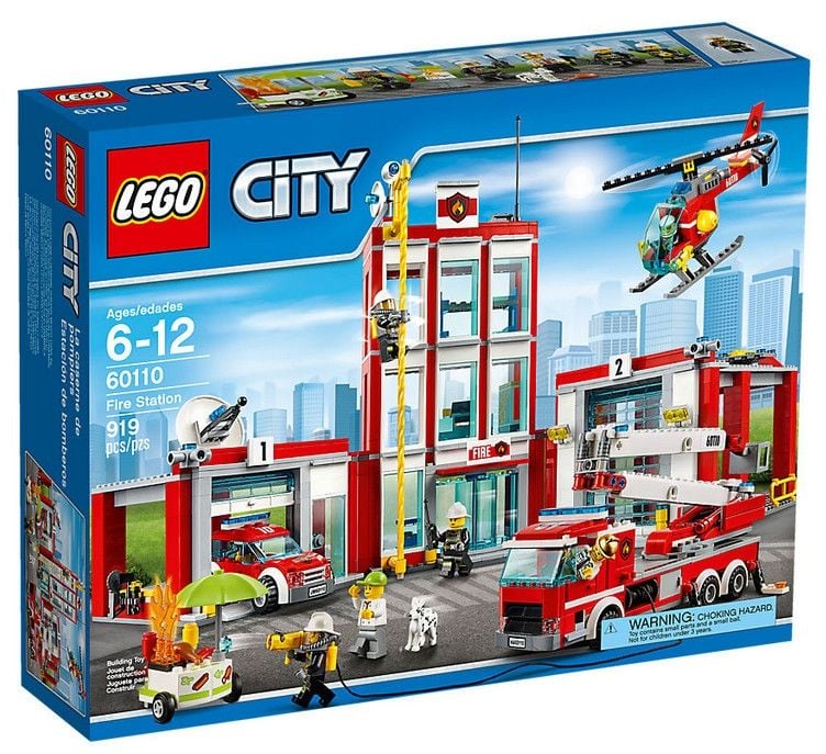 Klocki plastikowe LEGO Remiza strażacka 60110