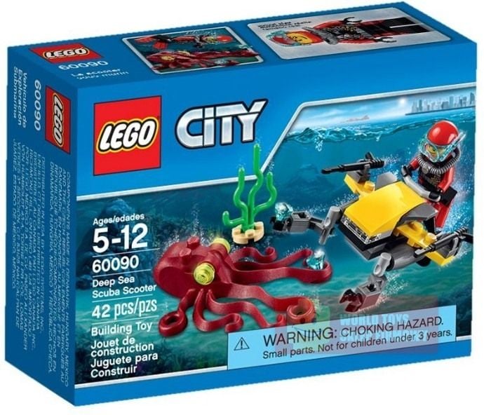 Klocki plastikowe LEGO Skuter głębionowy 60090