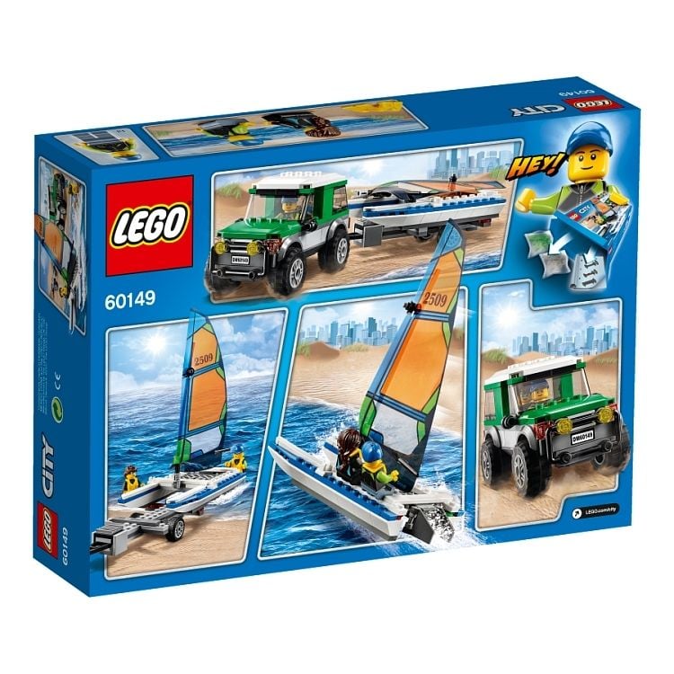 Klocki plastikowe LEGO Terenówka 4X4 z katamaranem 60149