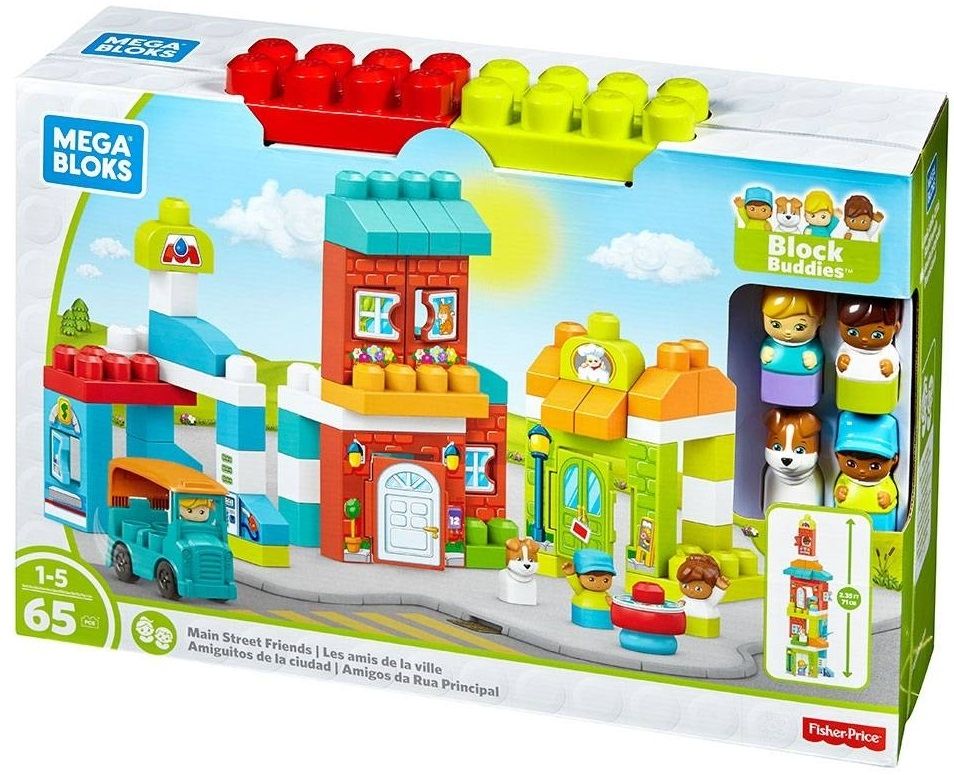 Klocki plastikowe MATTEL Przygodowe miasteczko FFG36