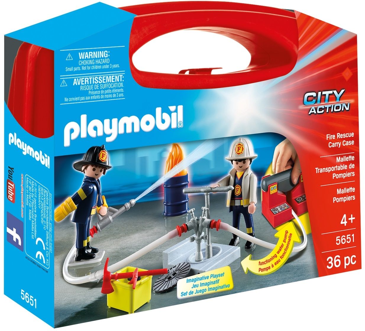 Klocki plastikowe PLAYMOBIL Skrzyneczka strażacy 5651