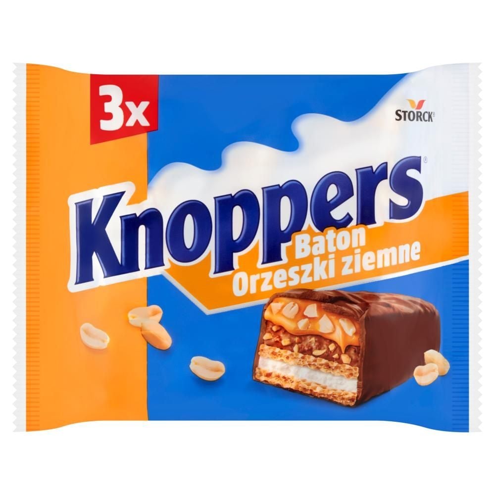 Knoppers Baton orzeszki ziemne 120 g (3 x 40 g)