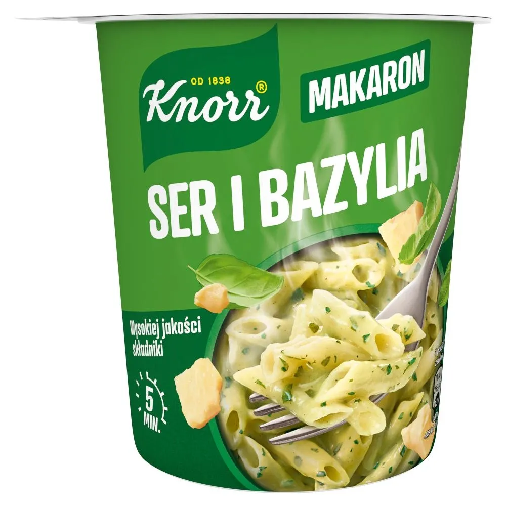 Knorr Makaron ser i bazylia 68 g