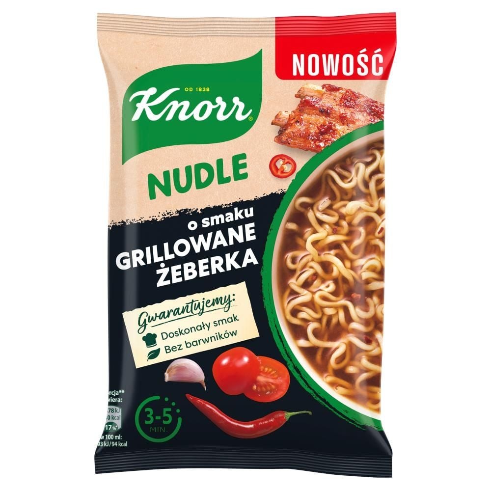 Knorr Nudle Zupa-danie o smaku grillowane żeberka 71 g