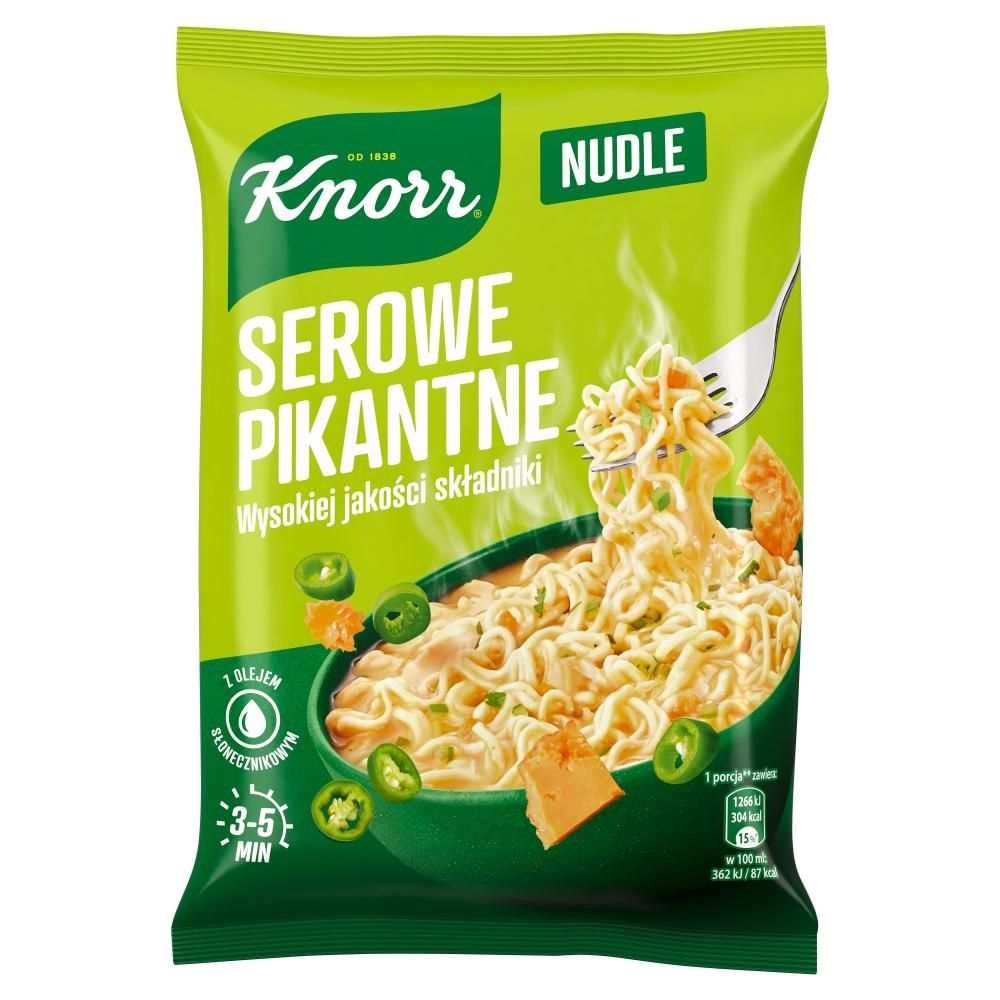 Knorr Nudle Zupa danie serowe pikantne 63 g