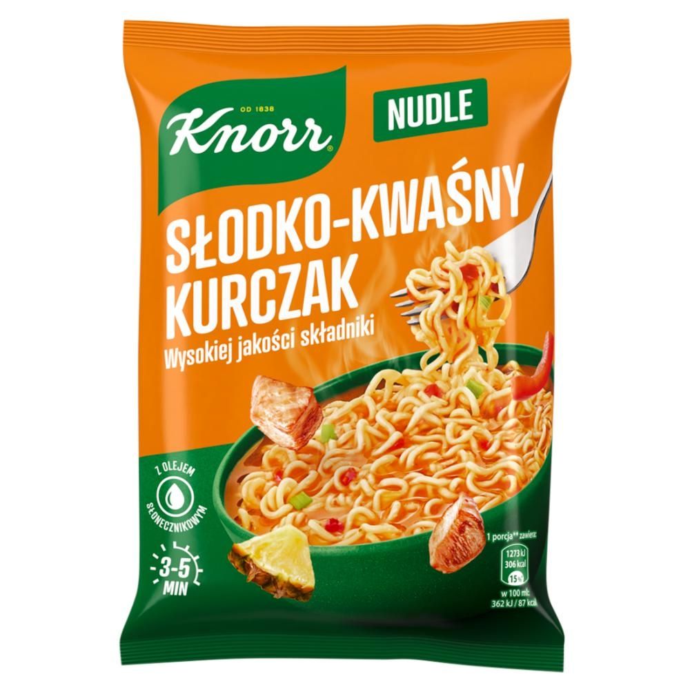 Knorr Nudle Zupa danie słodko-kwaśny kurczak 65 g