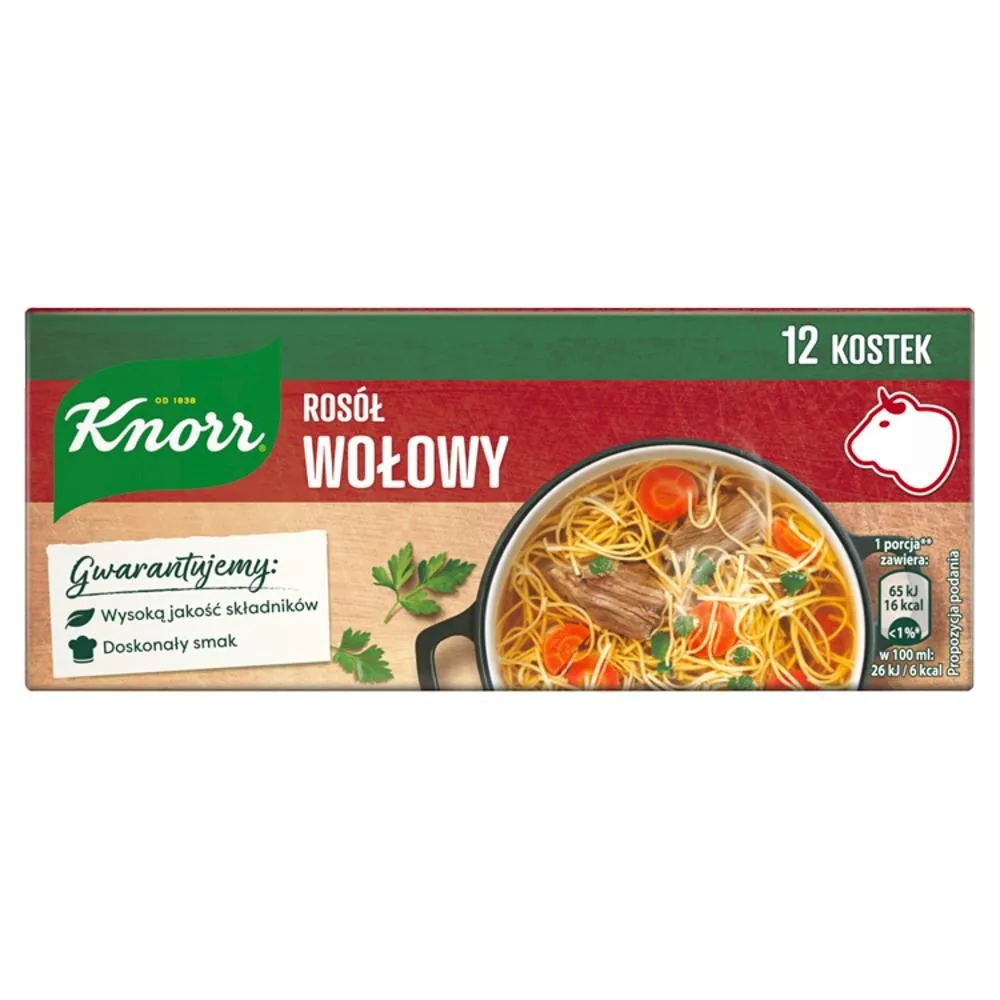 Knorr Rosół wołowy 120 g (12 x 10 g)