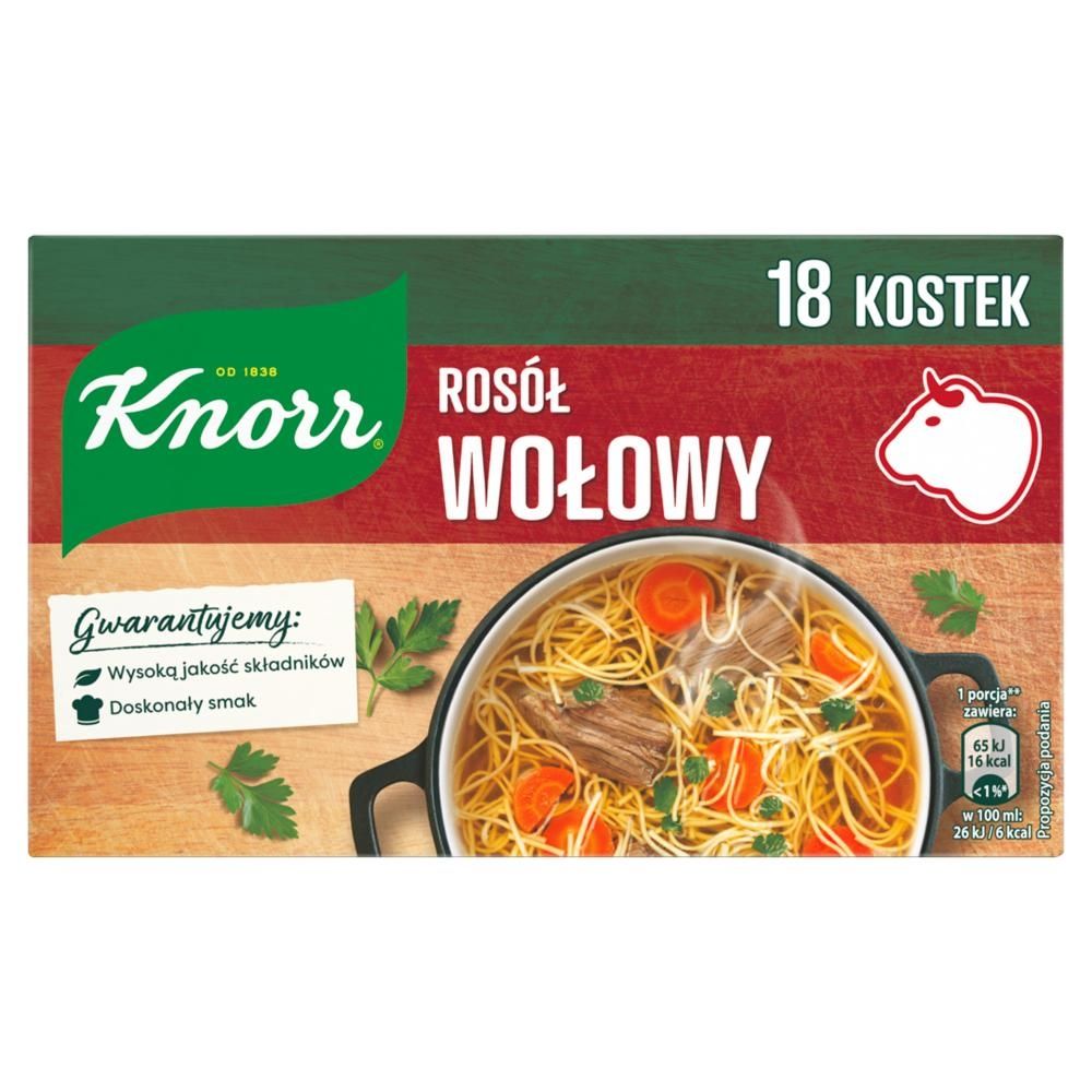 Knorr Rosół wołowy 180 g (18 x 10 g)