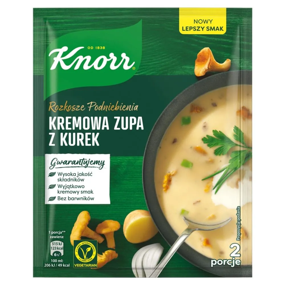 Knorr Rozkosze podniebienia Kremowa zupa z kurek 56 g