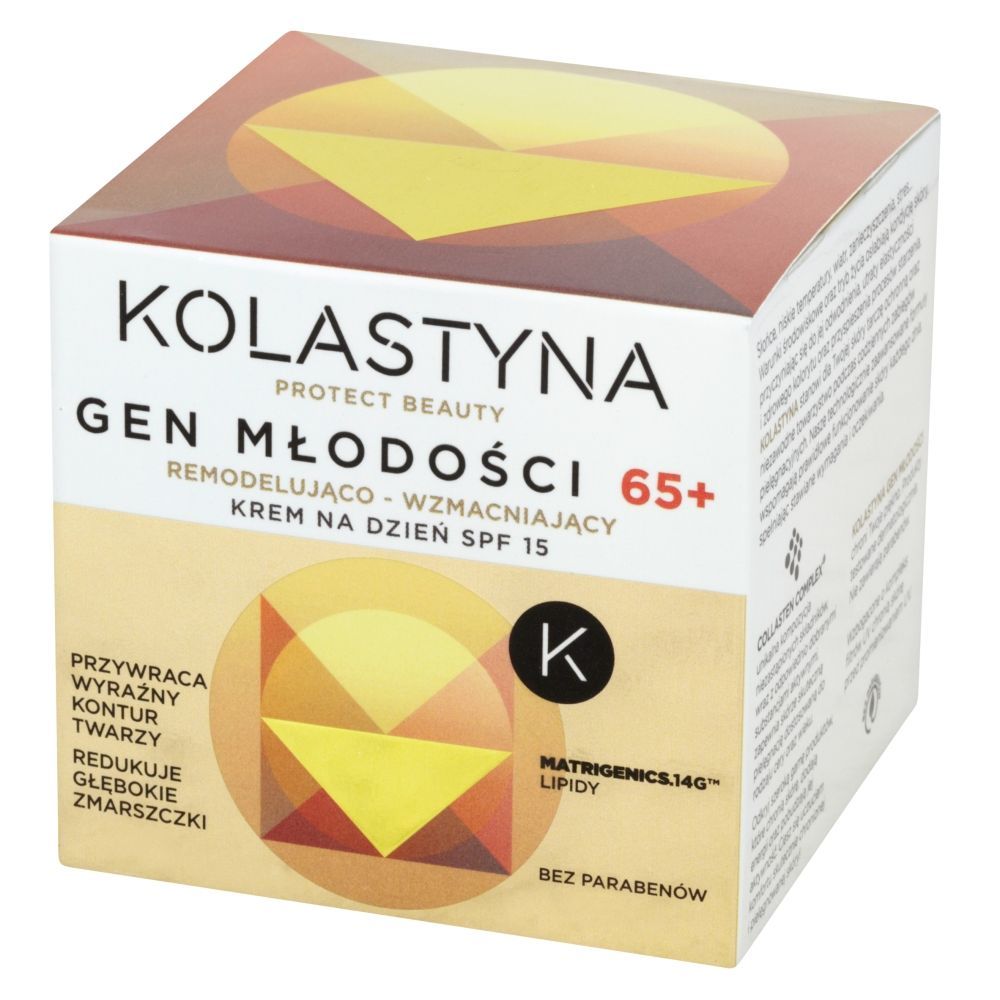 Kolastyna Gen Młodości 65+ Remodelująco-wzmacniający krem na dzień SPF 15 50 ml