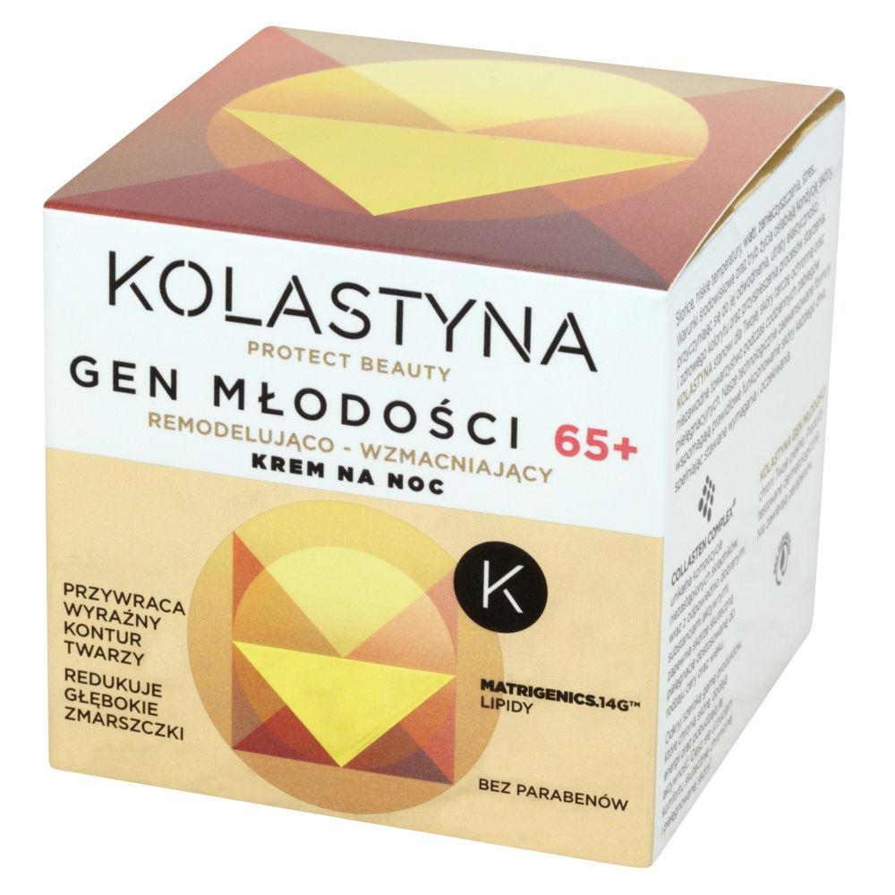 Kolastyna Gen Młodości 65+ Remodelująco-wzmacniający krem na noc 50 ml