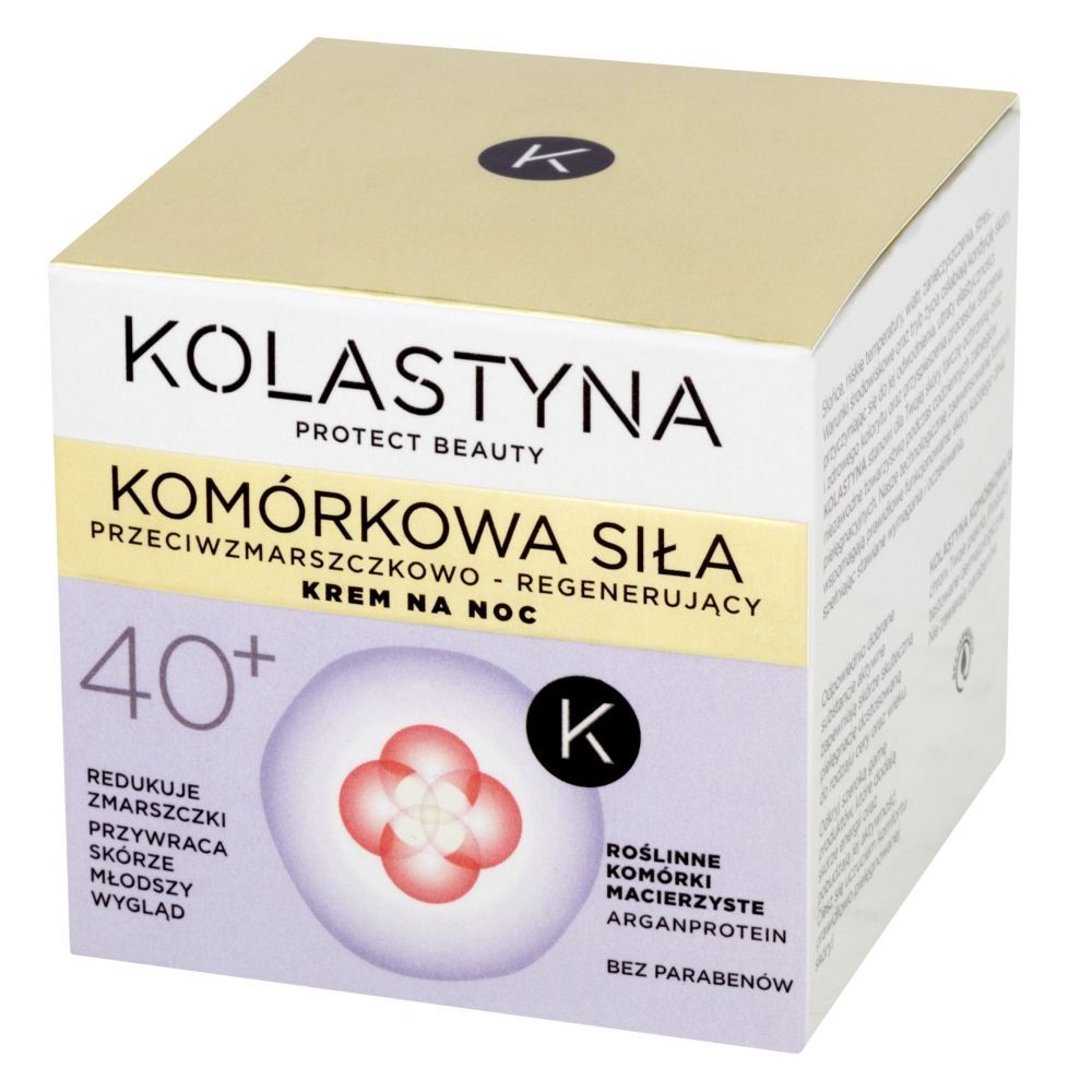 Kolastyna Komórkowa Siła 40+ Przeciwzmarszczkowo-regenerujący krem na noc 50 ml