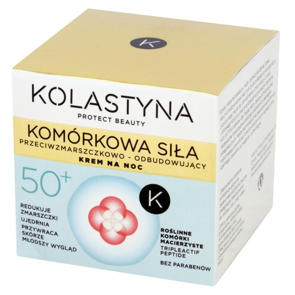 Kolastyna Komórkowa Siła 50+ Przeciwzmarszczkowo-odbudowujący krem na noc 50 ml