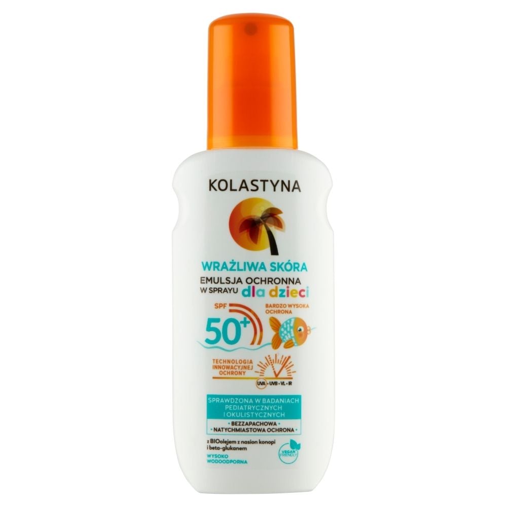 Kolastyna Wrażliwa Skóra Emulsja ochronna w sprayu dla dzieci SPF 50+ 150 ml