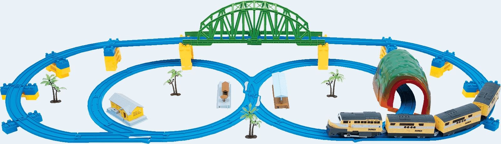 Kolejka DUMICA D4 Bridge Train Set Deluxe