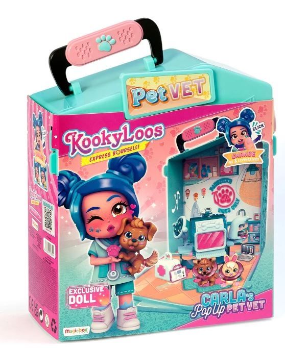 KookyLoos Carla's Pop Up Pet Vet Magic Box