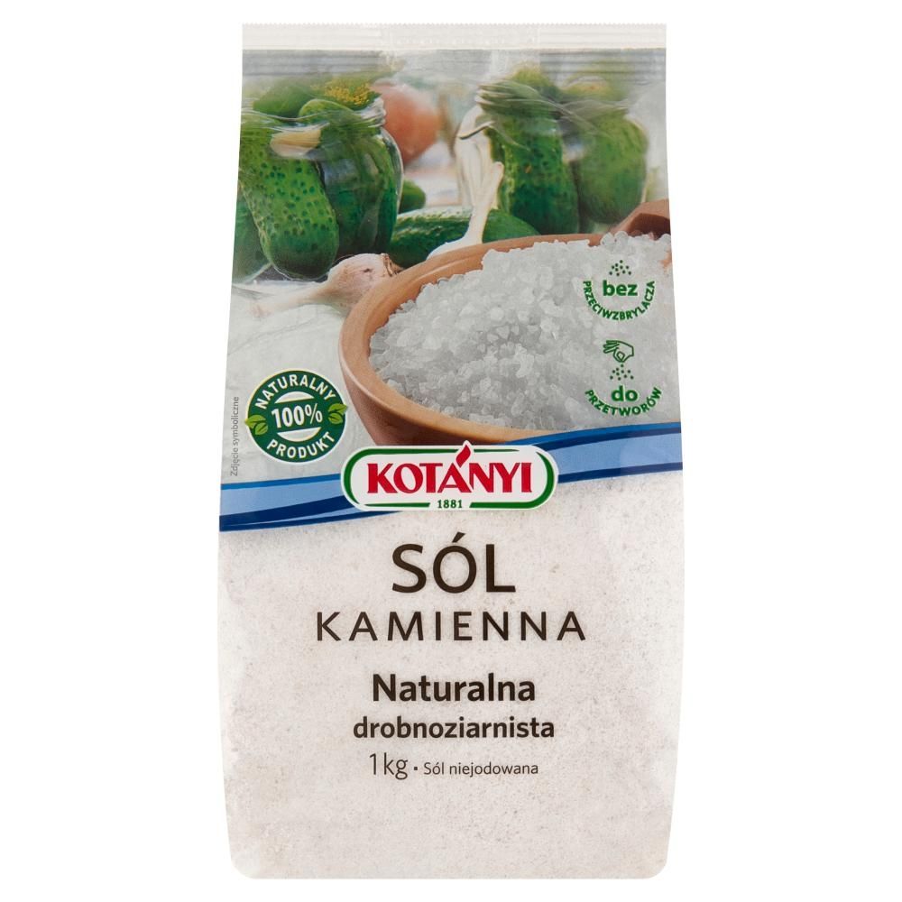 Kotányi Sól kamienna naturalna drobnoziarnista 1 kg