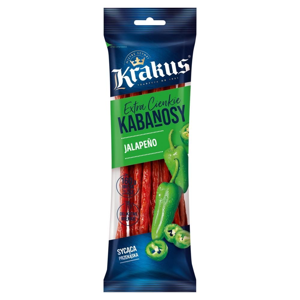 Krakus Extra cienkie kabanosy jalapeño 95 g