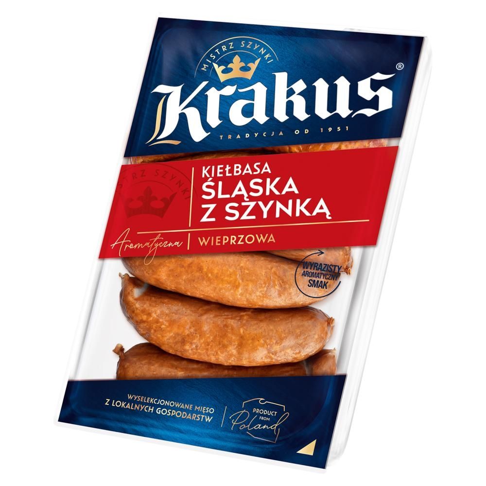 Krakus Kiełbasa śląska z szynką 550 g