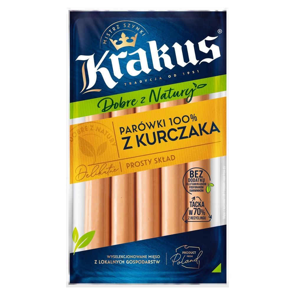 Krakus Parówki 100 % z kurczaka 185 g