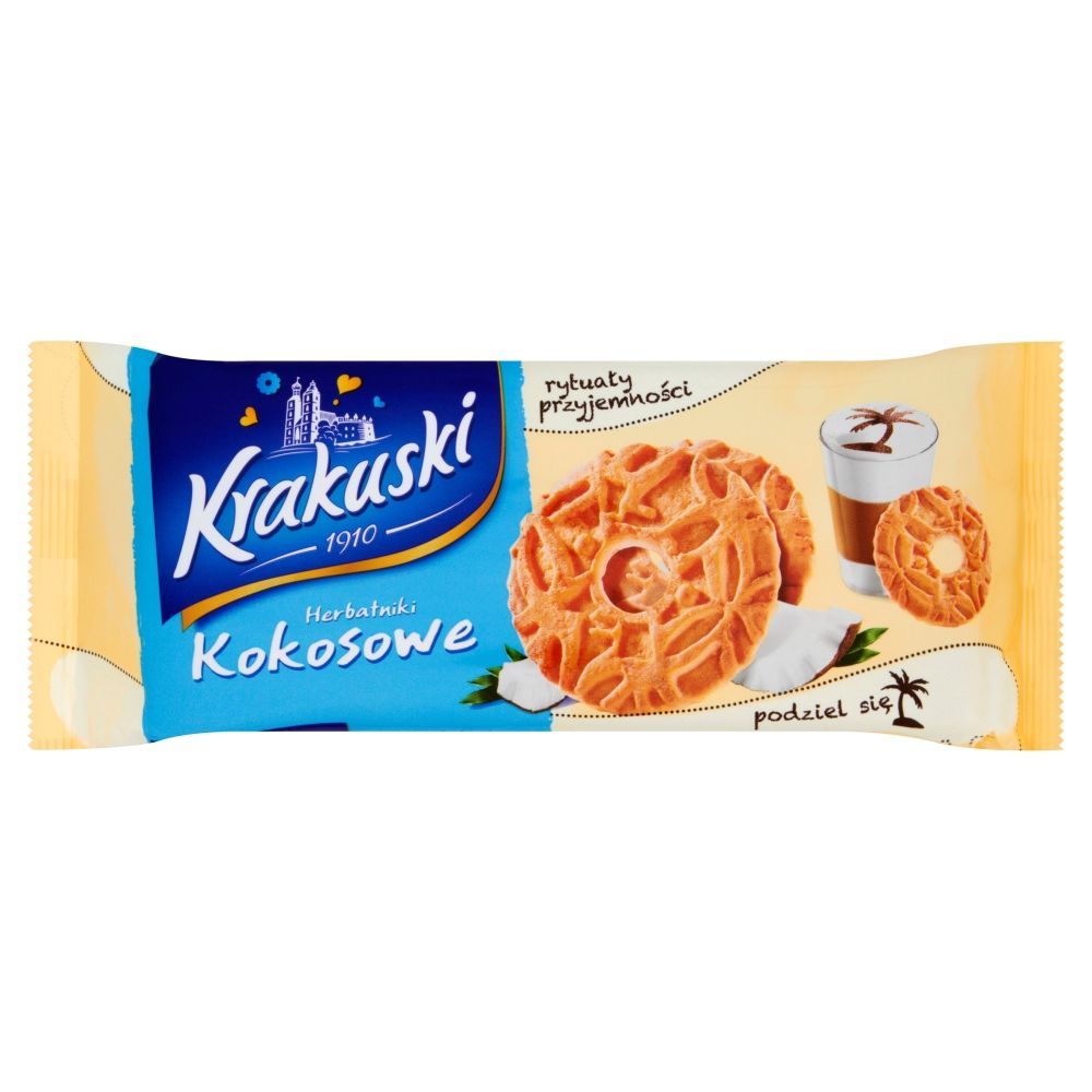 Krakuski Herbatniki kokosowe 125 g