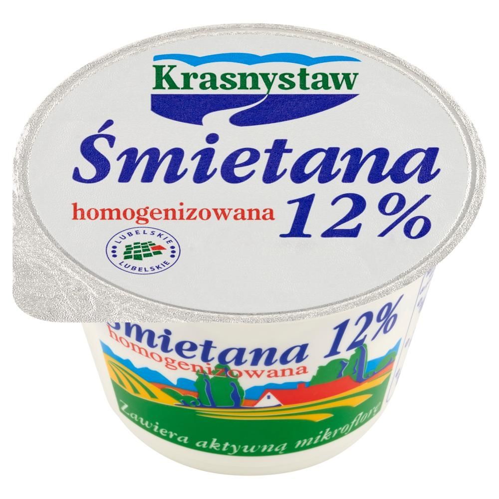 Krasnystaw Śmietana 12 % homogenizowana 150 g