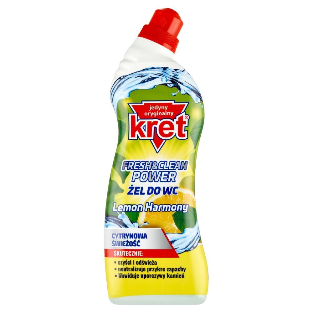 Kret Fresh & Clean Power Lemon Harmony Żel do WC 750 g