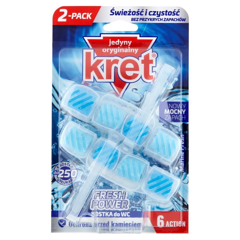 Kret Fresh Power Marine Fresh Kostka do WC 2 x 40 g