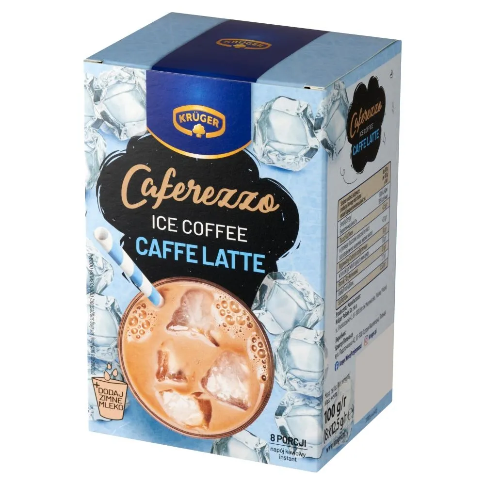 Krüger Caferezzo Caffe Latte Napój kawowy instant 100 g (8 x 12,5 g)