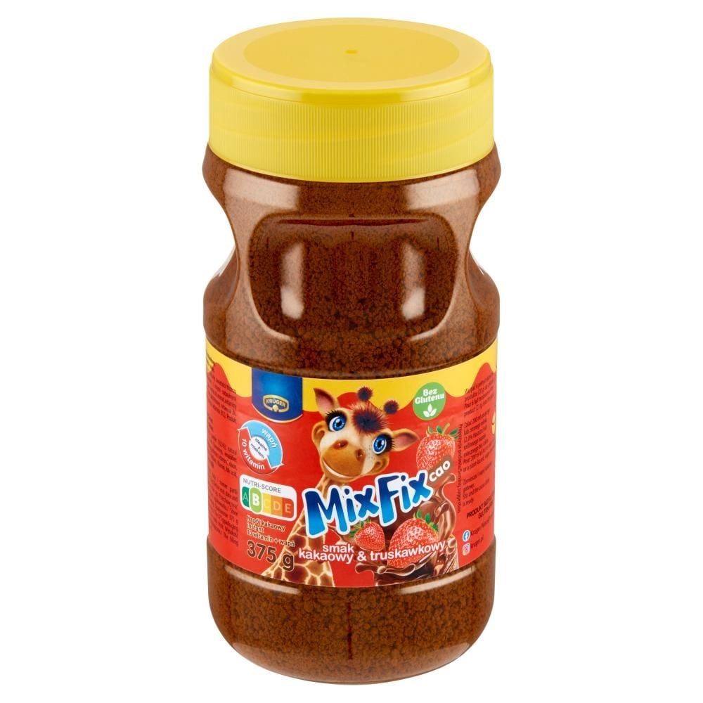 Krüger MixFix Cao Napój kakaowy instant smak kakaowy & truskawkowy 375 g