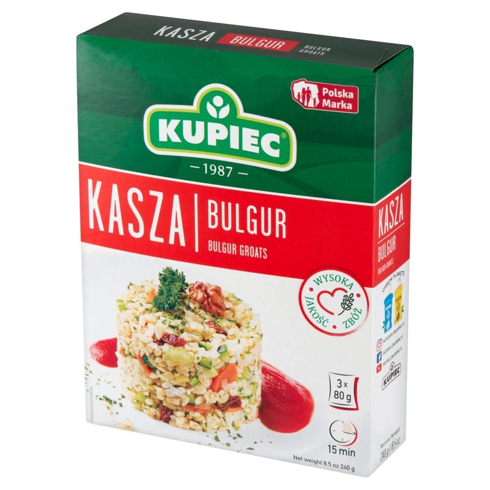 Kupiec Kasza bulgur 240 g (3 x 80 g)