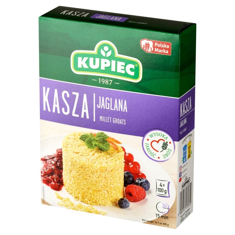 Kupiec Kasza jaglana 400 g (4 x 100 g)