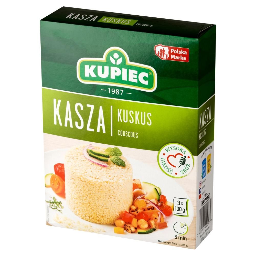 Kupiec Kasza kuskus 300 g (3 x 100 g)