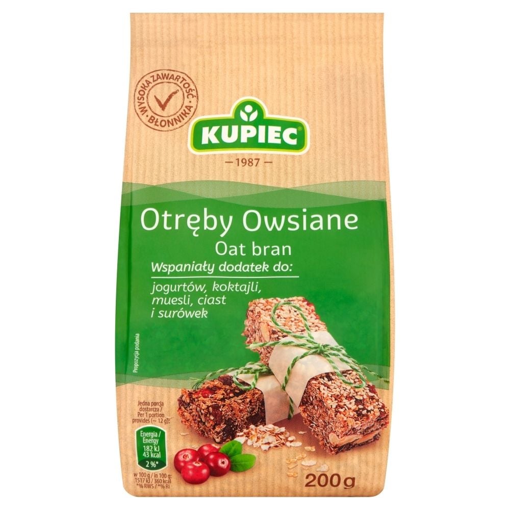 Kupiec Otręby owsiane 200 g