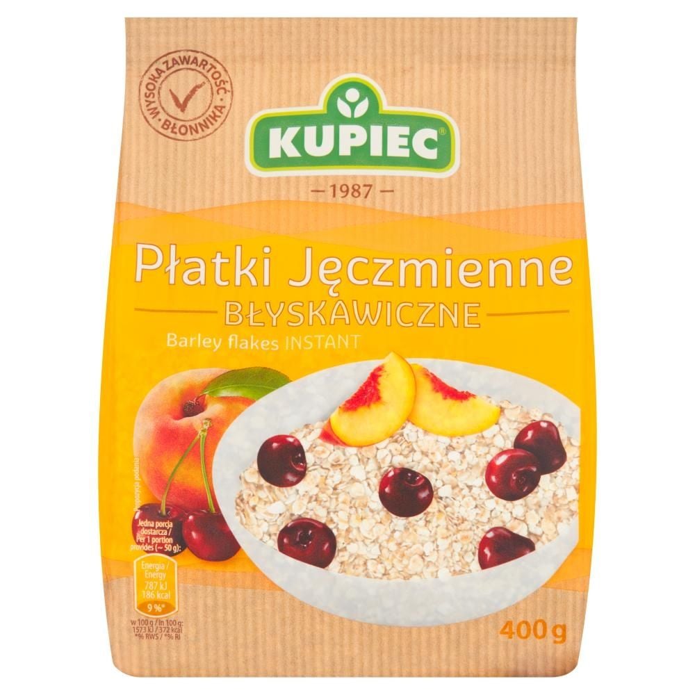 Kupiec Płatki jęczmienne błyskawiczne 400 g