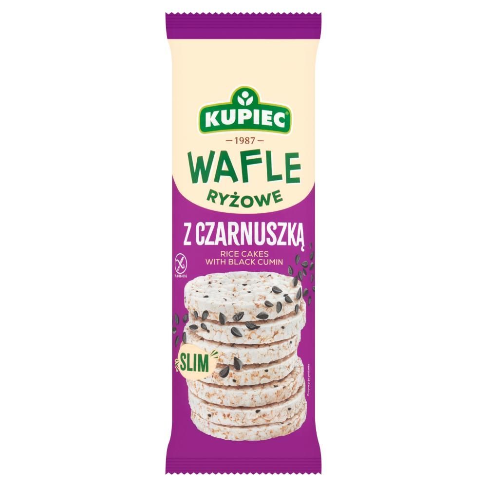 Kupiec Slim Wafle ryżowe z czarnuszką 90 g