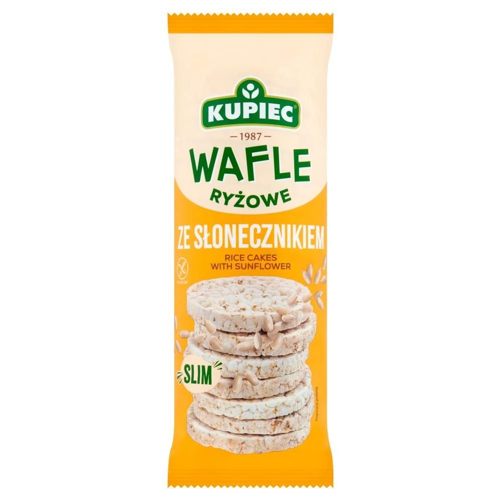 Kupiec Slim Wafle ryżowe ze słonecznikiem 90 g