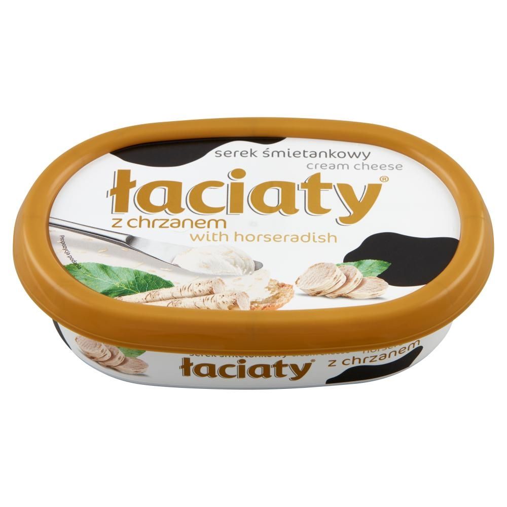 Łaciaty Serek śmietankowy z chrzanem 135 g