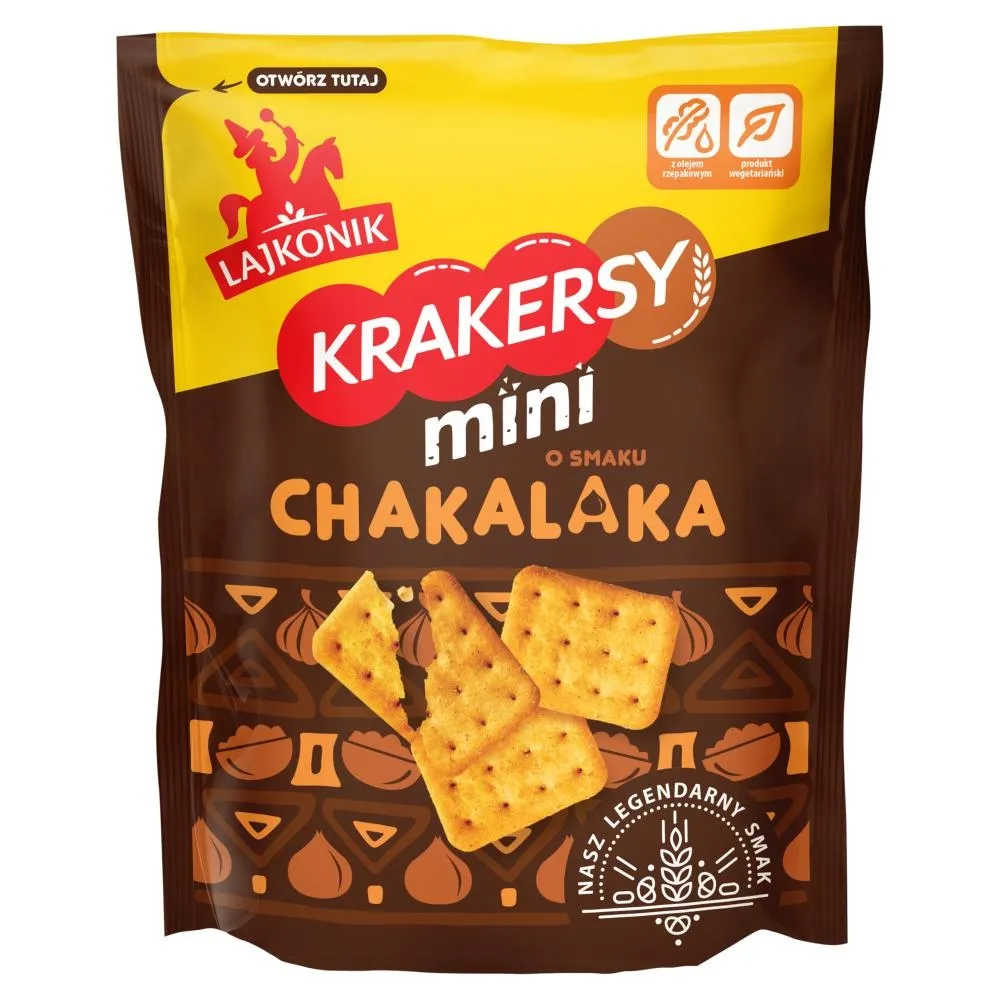 Lajkonik Krakersy mini o smaku chakalaka 100 g