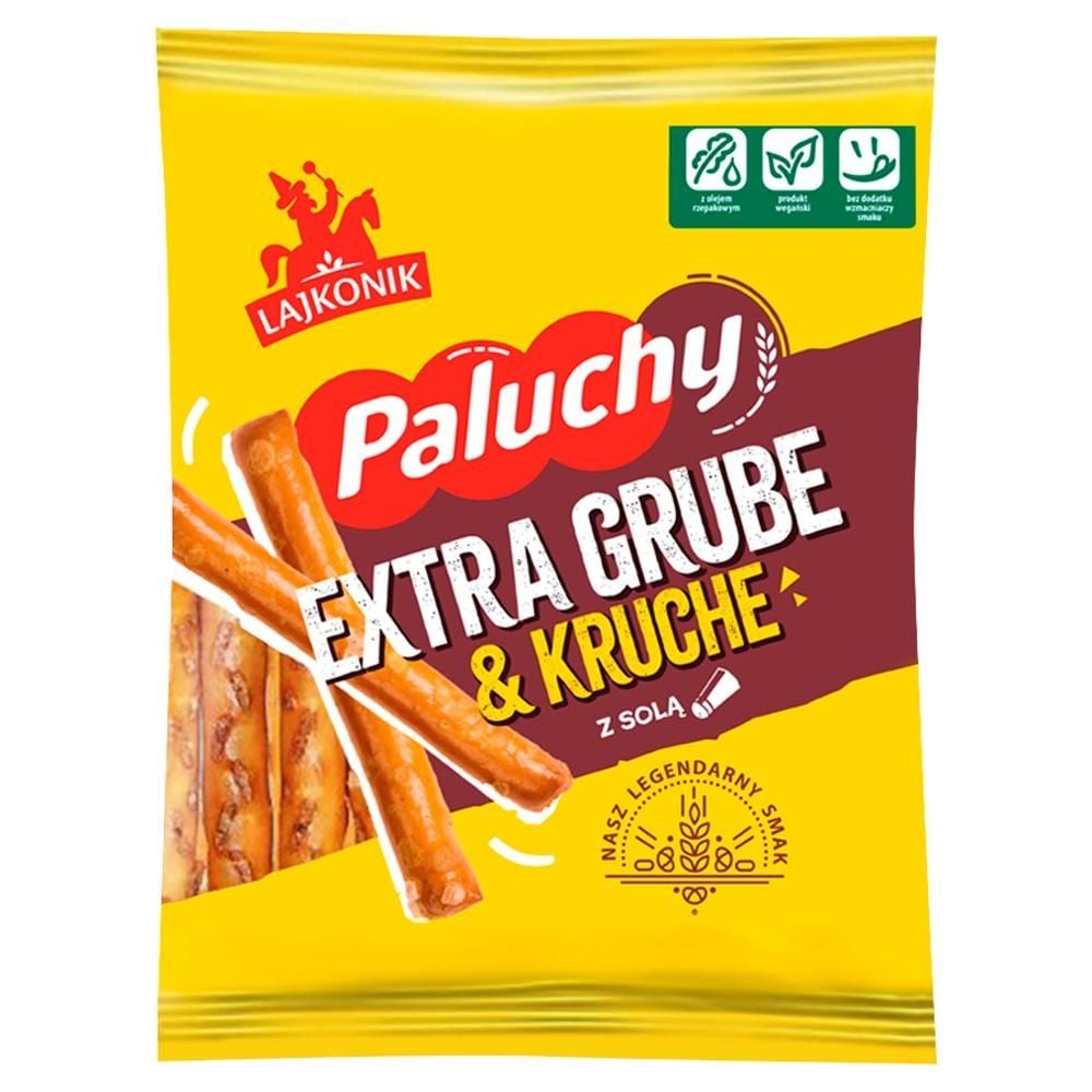 Lajkonik Paluchy extra grube & kruche z solą 125 g