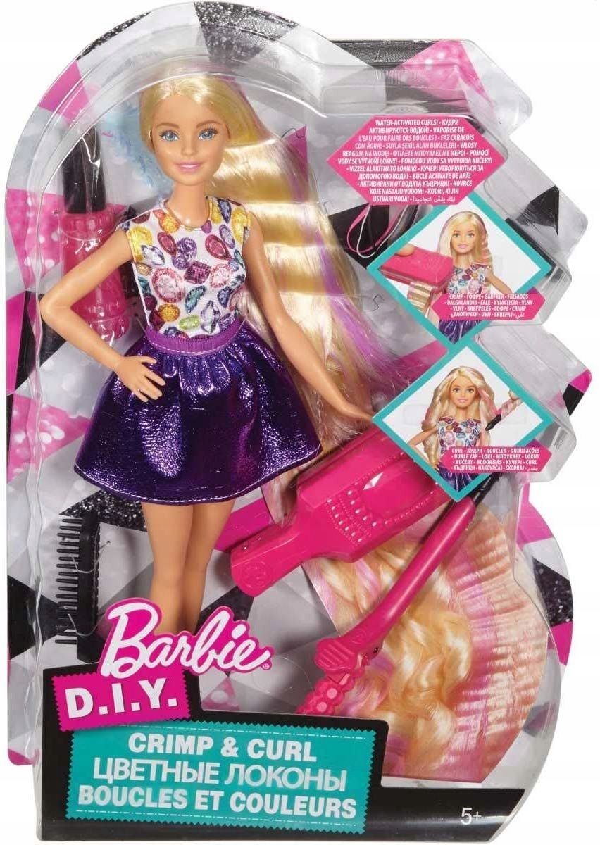 Lalka barbie zrób to sam fale i loki stylizacja