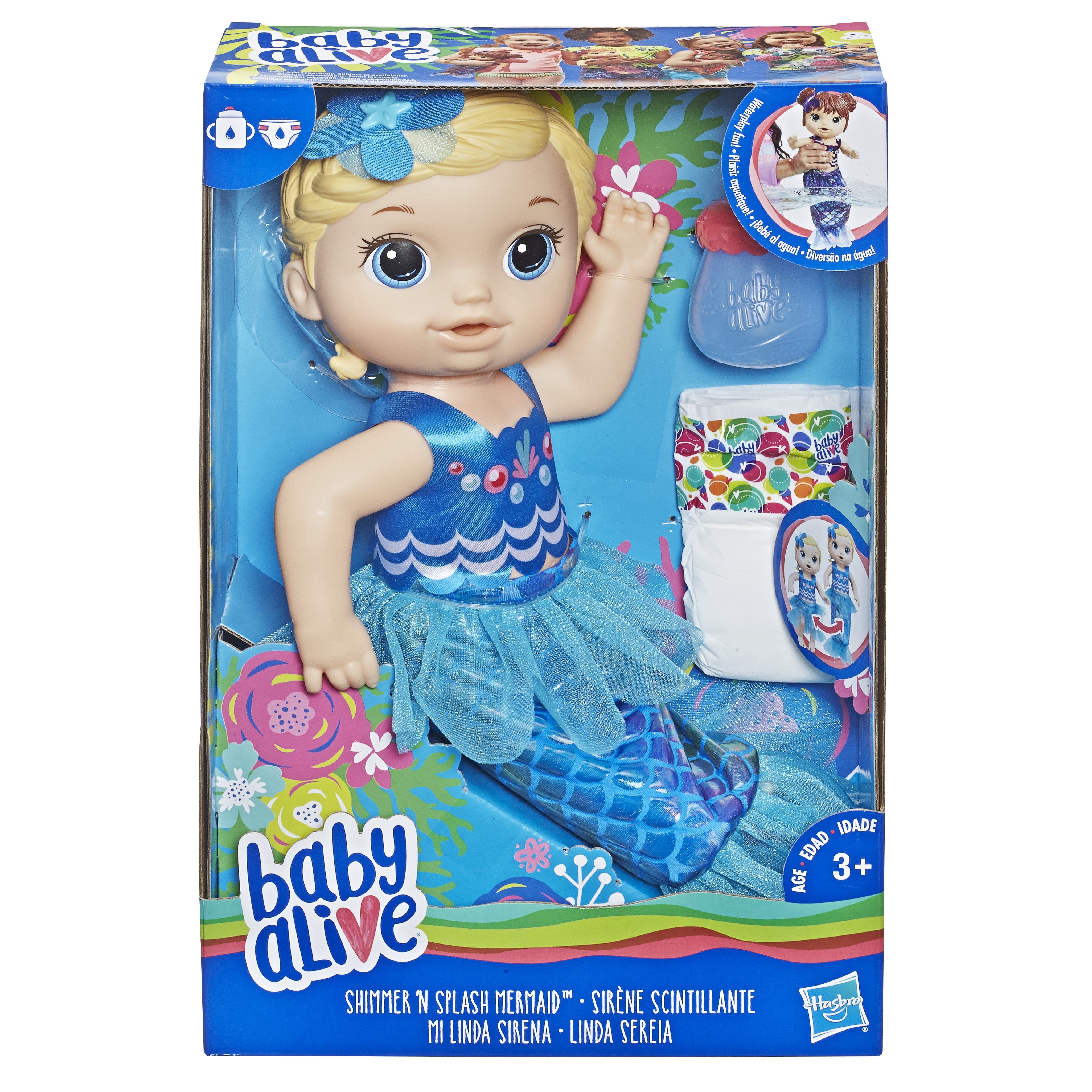 Lalka HASBRO Lala Migocząca syrenka blondynka E3693