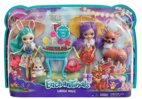 Lalki MATTEL Enchantimals wielopak lalki + zwierzątka FDG01