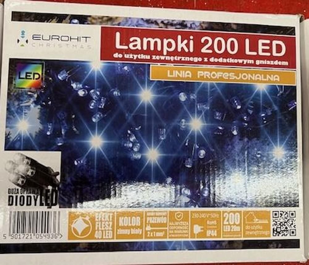 LAMPKI CHOINKOWE 200 LED LINIA PROFESJONALNA