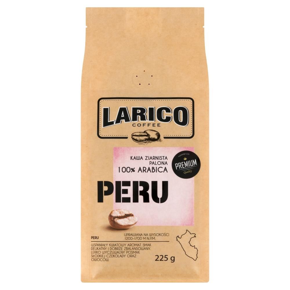 Larico Coffee Peru 100 % Arabica Kawa ziarnista palona 225 g