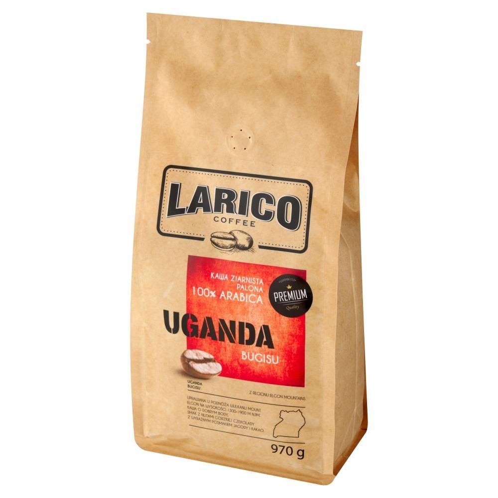 Larico Coffee Uganda Bugisu 100 % Arabica Kawa ziarnista palona 970 g