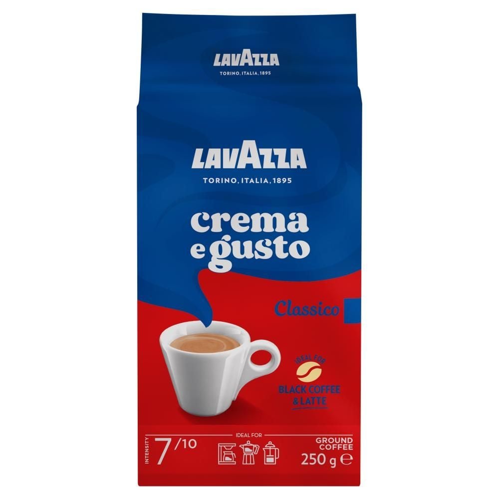 Lavazza Crema E Gusto Classico Mieszanka mielonej kawy palonej 250 g