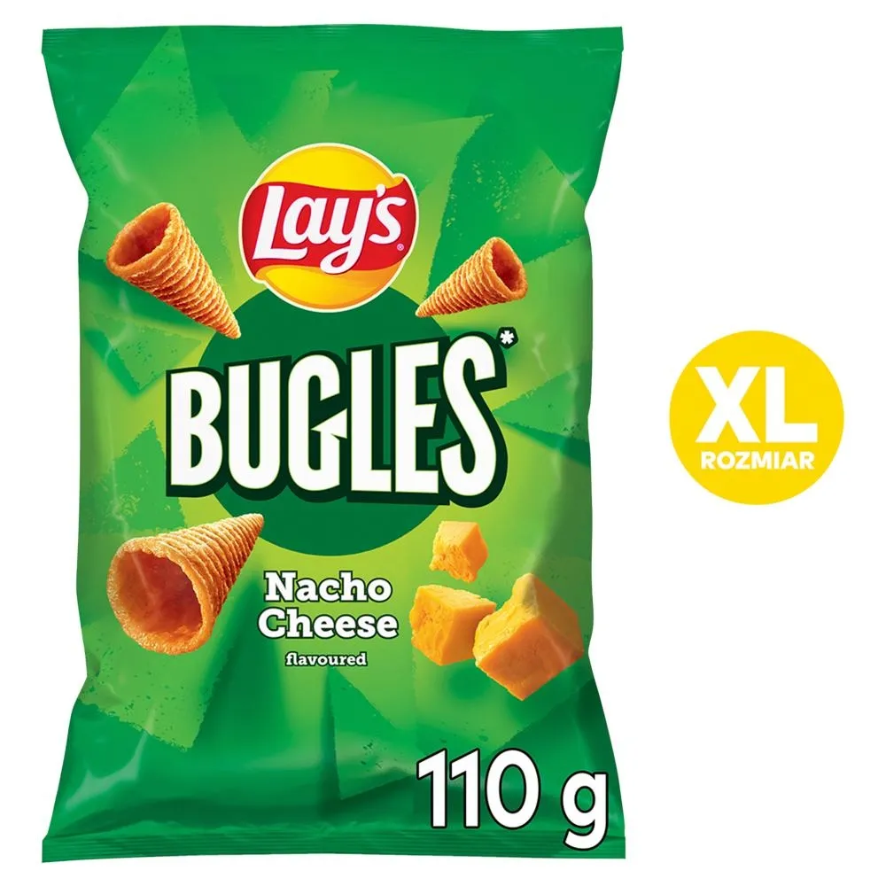 Lay's Bugles Przekąski kukurydziane o smaku serowym 110 g