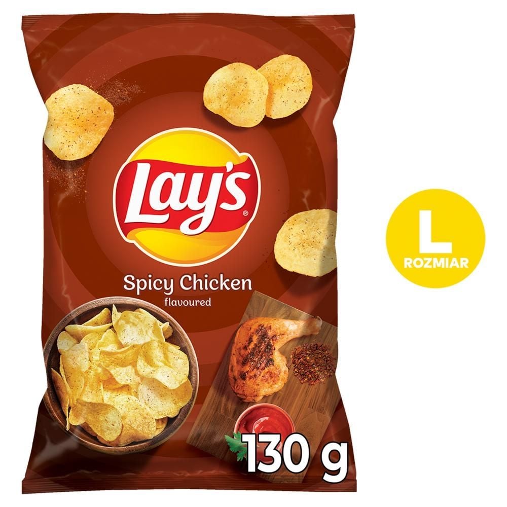 Lay's Chipsy ziemniaczane o smaku pikantnego kurczaka 130 g