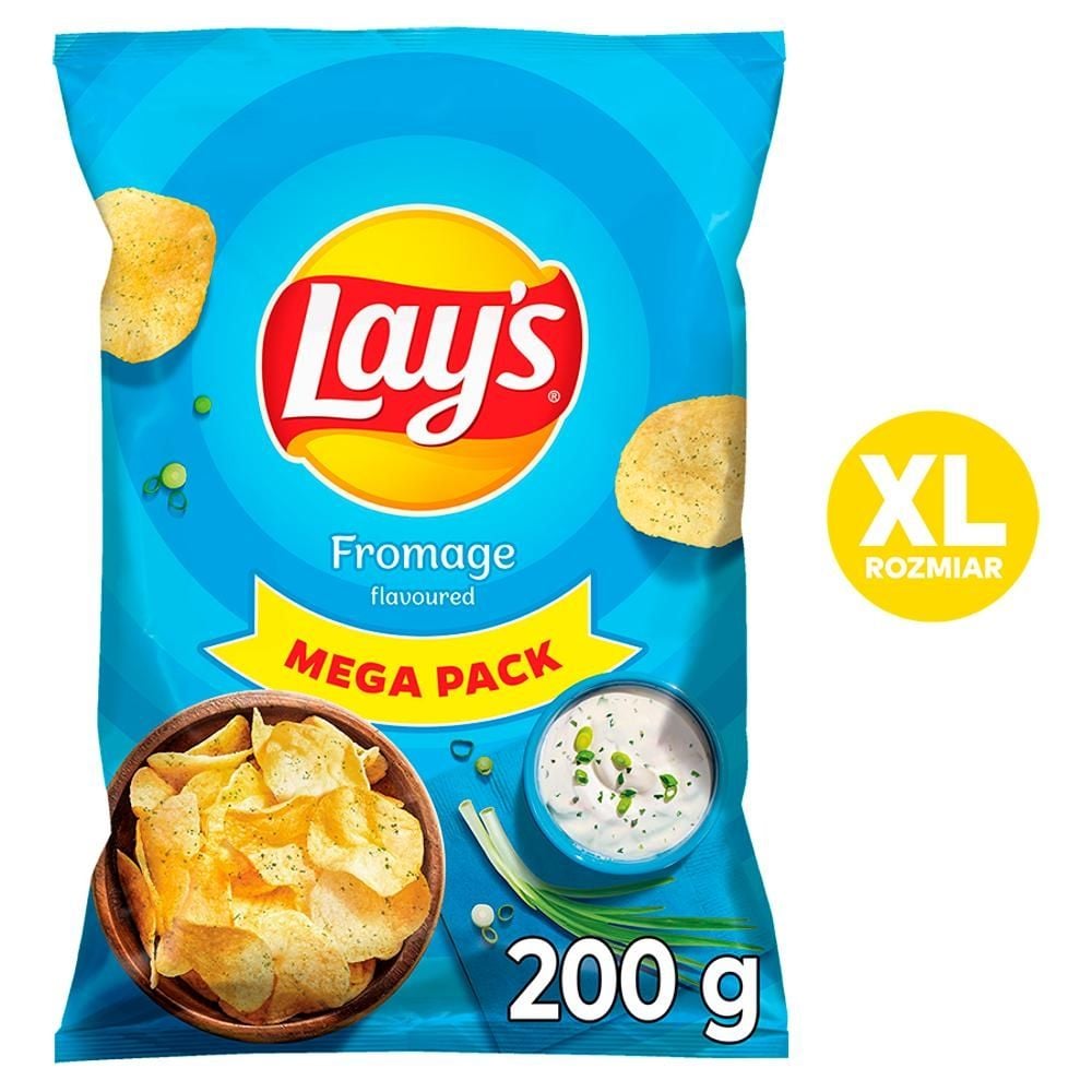 Lay's Chipsy ziemniaczane o smaku śmietankowego serka z ziołami 200 g